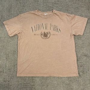Garage Boyfriend Tee in Washed Goat
National Park Art